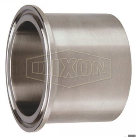 Dixon Heavy Duty Clamp Ferrule, 6 in Nominal, Tank Weld End Style, 316L SS, Domestic 14MPW-R600
